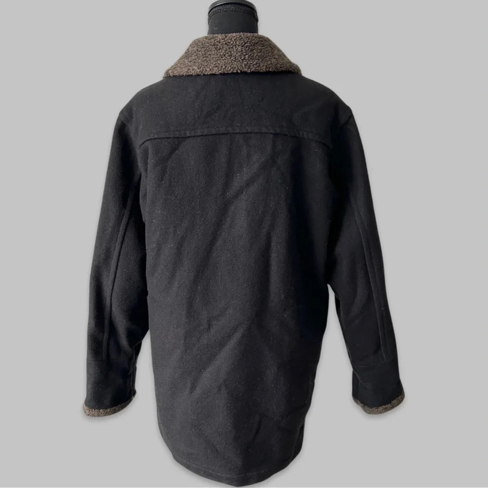 Vintage Les Modes Ellabee Wool Blend Faux Shearling Lining Sherpa Jacket - Picture 3 of 14